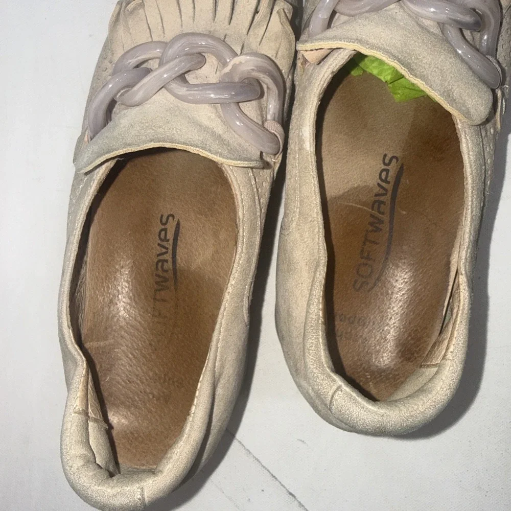 Softwaves Cadie Platform Sneakers Shoes Sand Beige 38 US 7.5 PreOwned‎